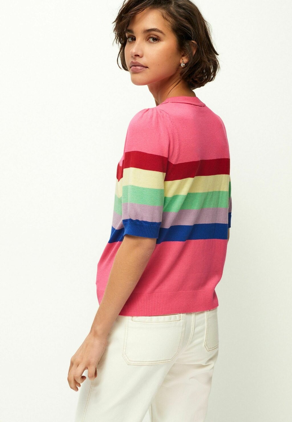 

Футболка с принтом Crew Neck Short Sleeve-Regular Fit Next, розовый