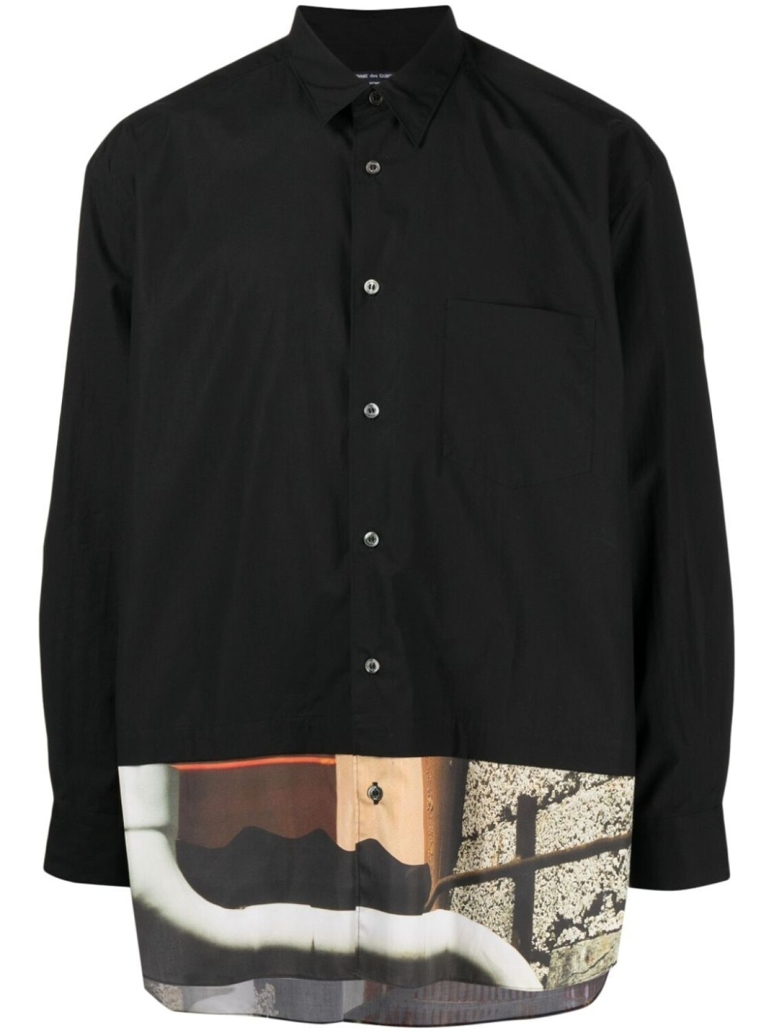 

Comme des Garçons Homme рубашка с абстрактным узором, черный