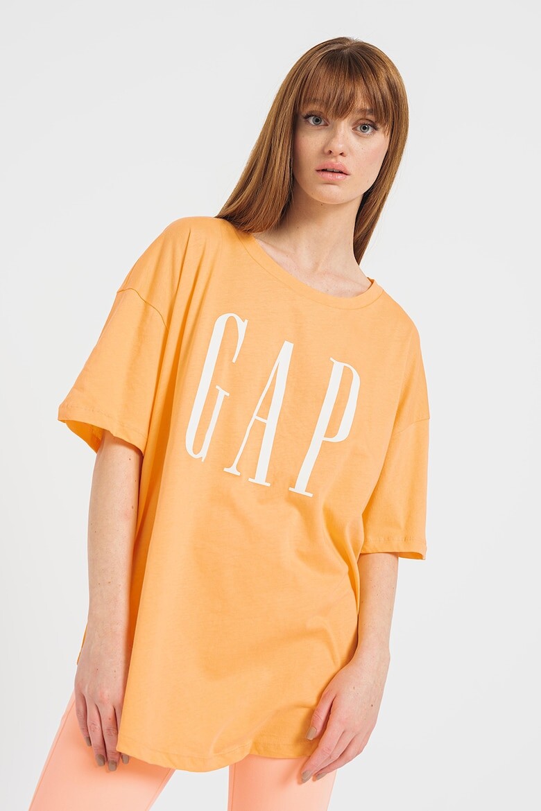 

Футболка оверсайз из органического хлопка Gap, оранжевый