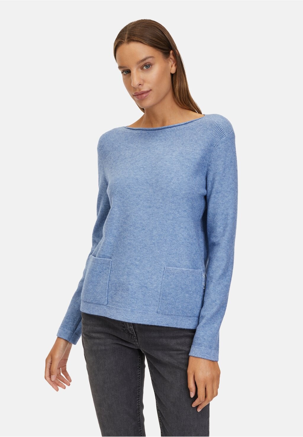 

Вязаный свитер MIT DETAILS Betty Barclay, цвет light blue melange