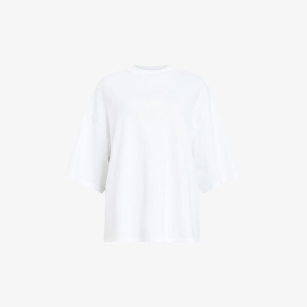 

Футболка оверсайз amelie из органического хлопка Allsaints, белый