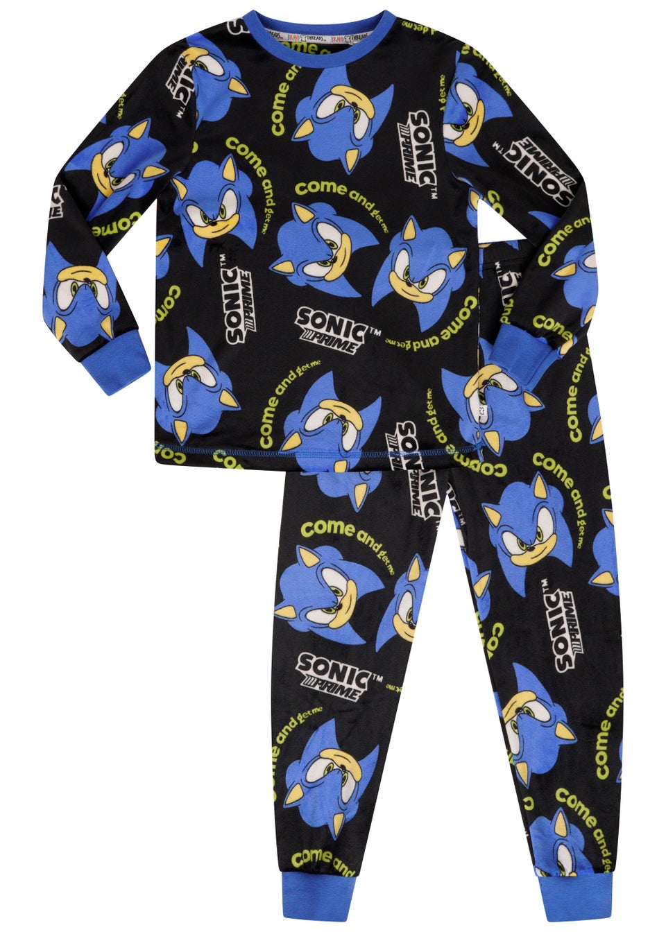 Brand Threads Флисовый пижамный комплект Sonic Divine