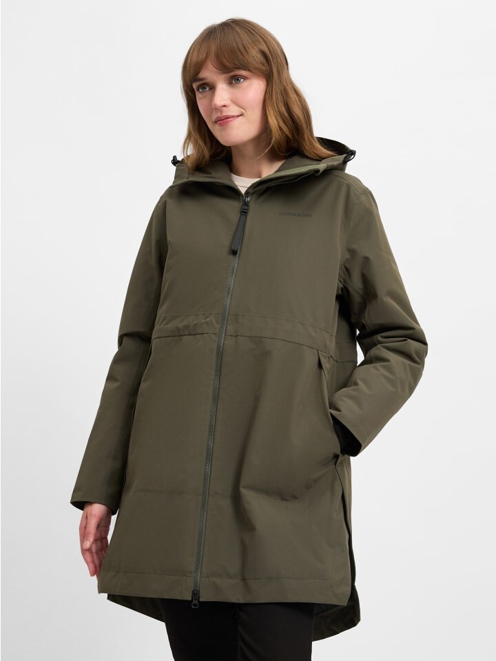 

Парка Didriksons Jacke Elena, оливковый