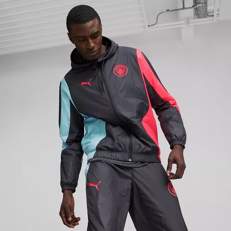 

Puma Adult Manchester City 2023 Темно-синяя куртка Anthem