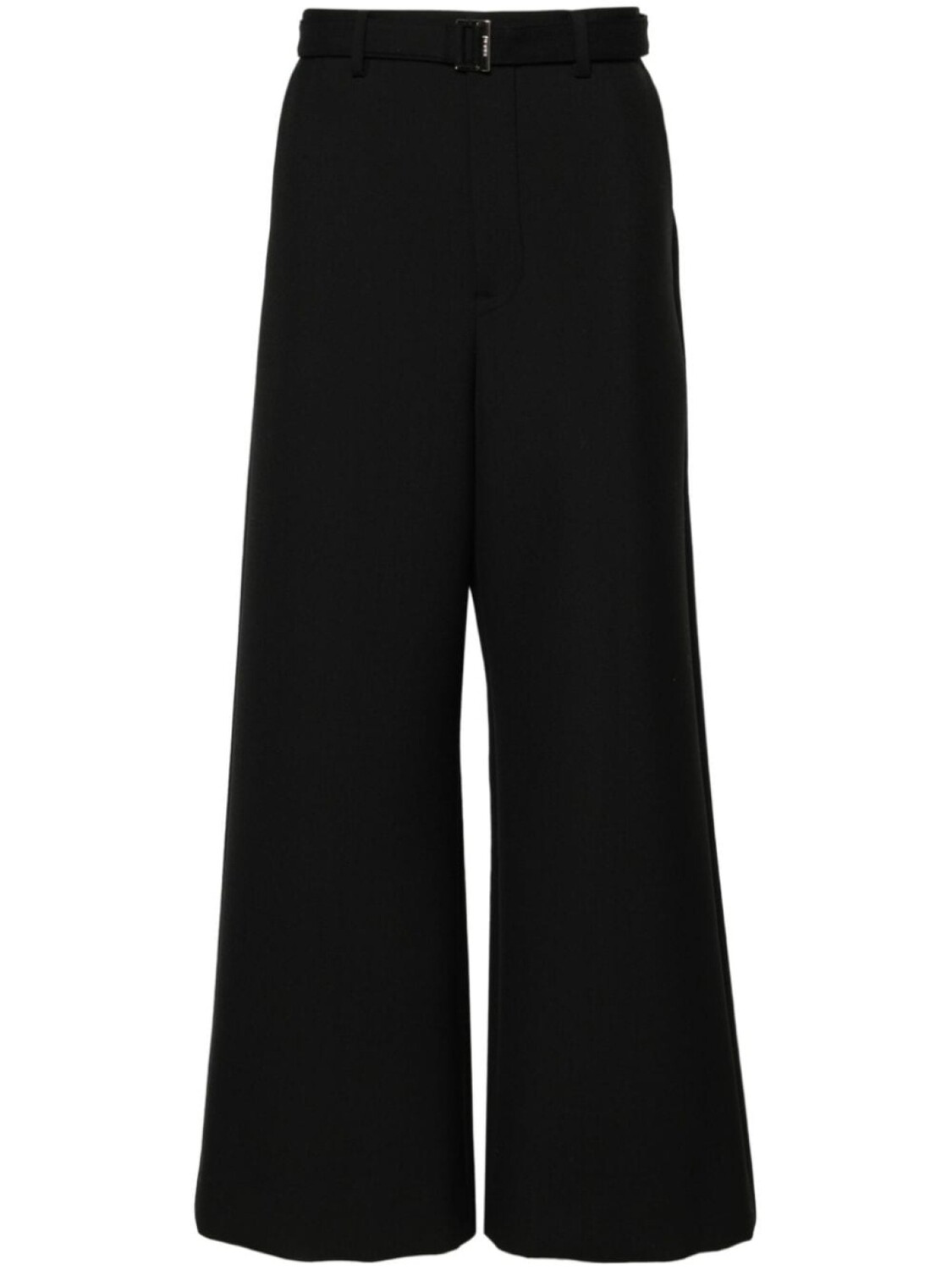 

sacai широкие брюки средней посадки, черный