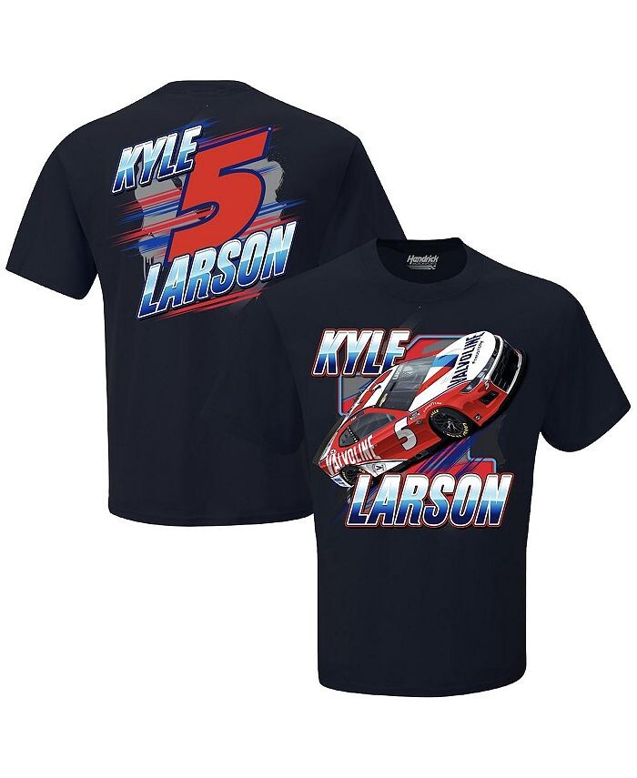 

Мужская темно-синяя футболка Kyle Larson 2023 #5 Valvoline Car Hendrick Motorsports Team Collection, синий
