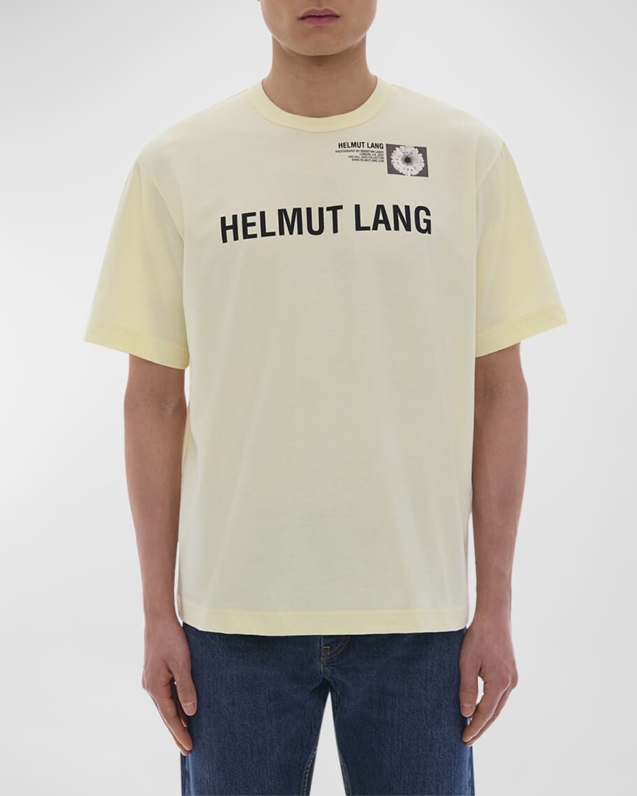 

Мужская футболка с фотографическим логотипом Helmut Lang, Серый