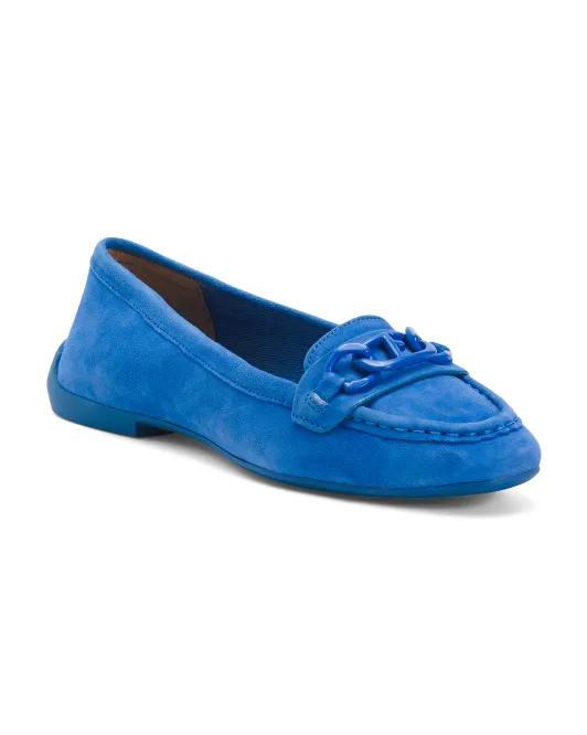 

Замшевые лоферы Farah с цепочкой Franco Sarto, синий