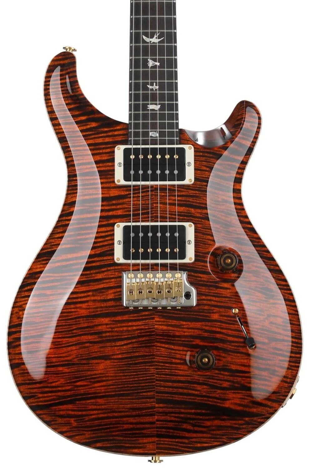 

Электрогитара PRS Custom 24 с тонким грифом - Orange Tiger 10-Top