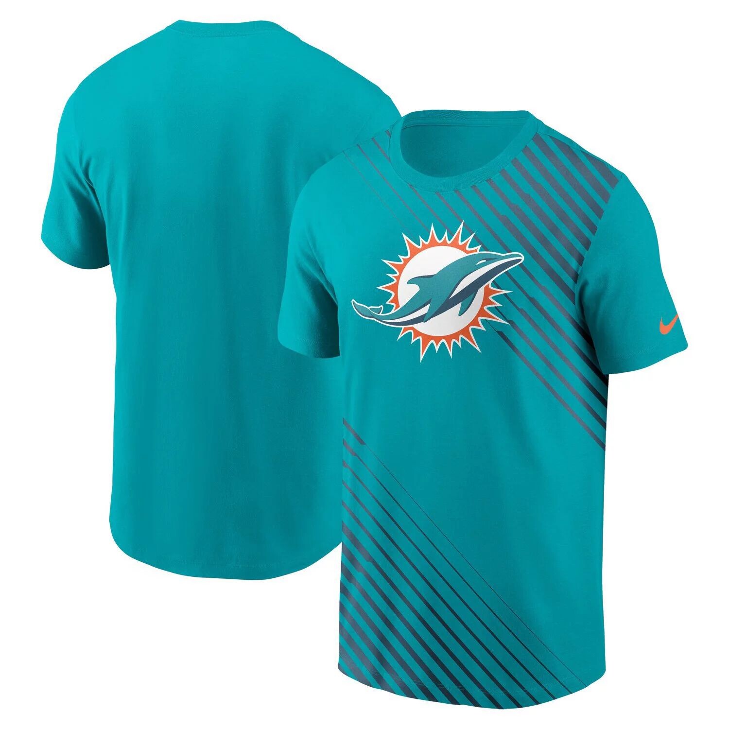 

Мужская футболка Aqua Miami Dolphins Yard Line Fashion Asbury Nike