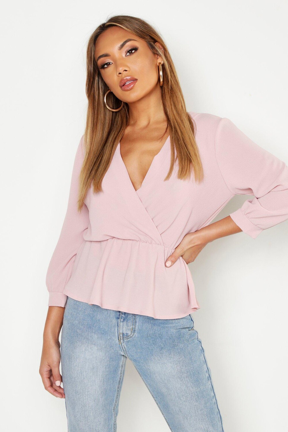 

Блузка с башкой Boohoo, розовый