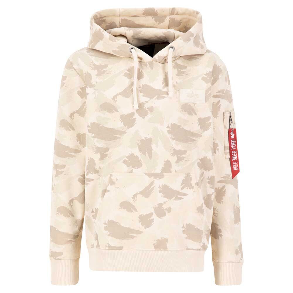 

Худи Alpha Industries Back Print Camo, бежевый