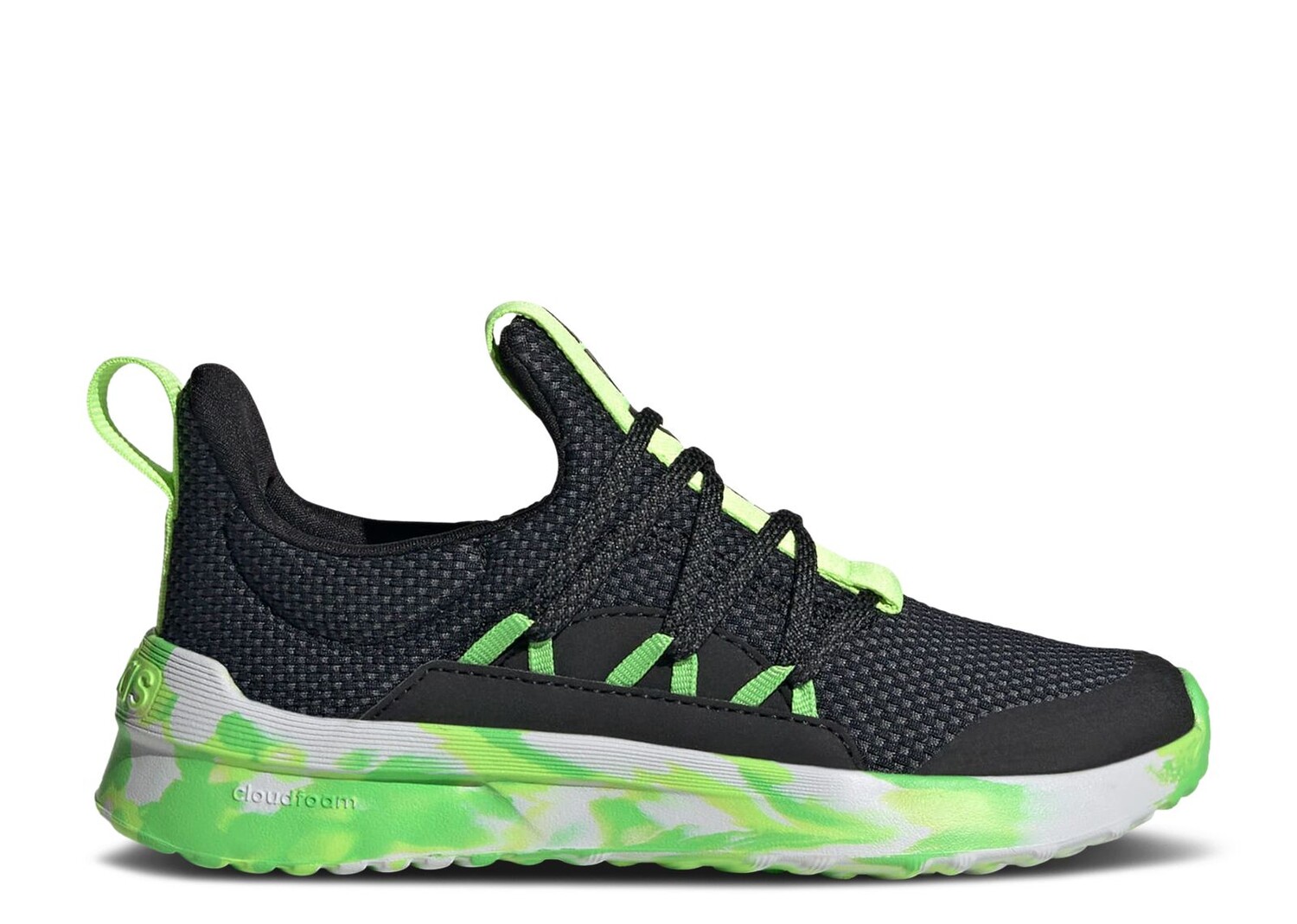 

Кроссовки adidas Lite Racer Adapt 5.0 J 'Black Lucid Lemon Camo', черный