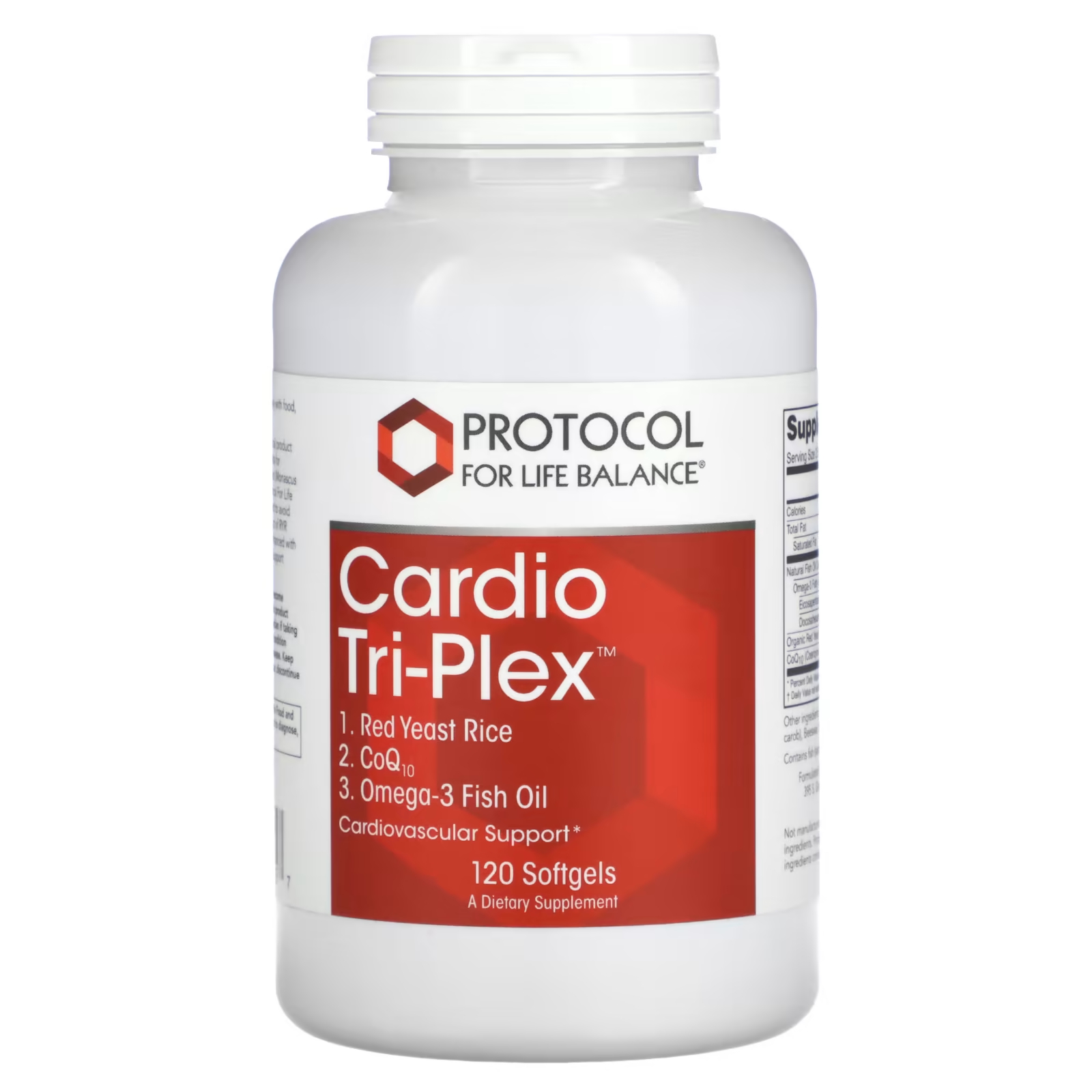 Пищевая добавка Protocol for Life Balance Cardio Tri-Plex, 120 мягких таблеток