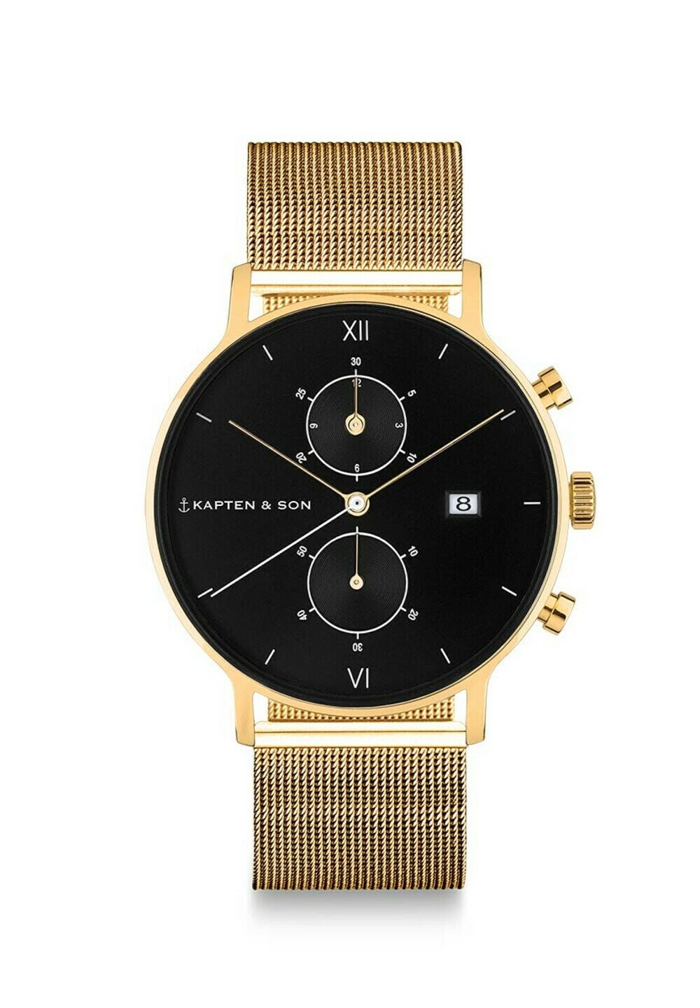 

Хронограф CHRONO SMALL Kapten & Son, цвет gold coloured black