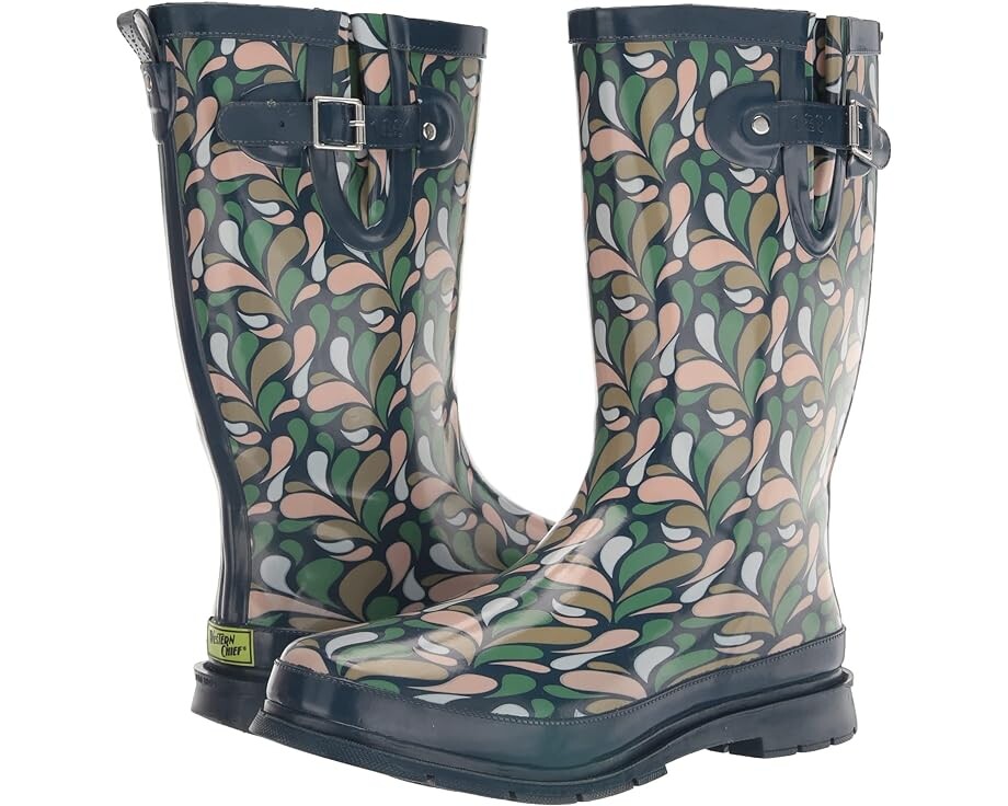 

Ботинки Western Chief Printed Tall Rain Boot, цвет Raining Paisley