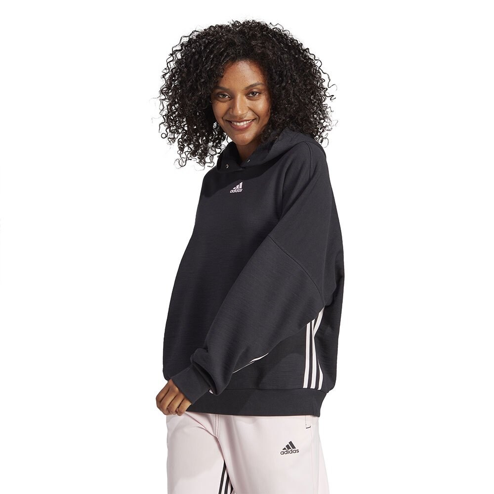 

Худи adidas Sportswear Dance 3 Stripes Oversize, черный