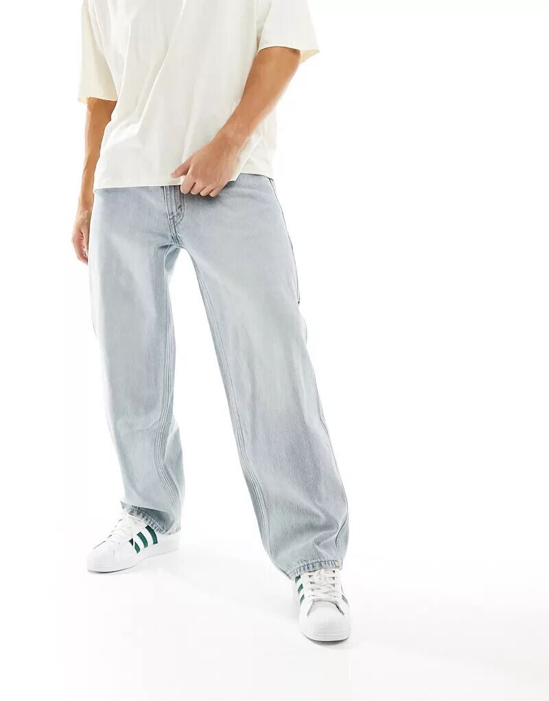 

Голубые широкие джинсы Levi's Silvertab Carpenter