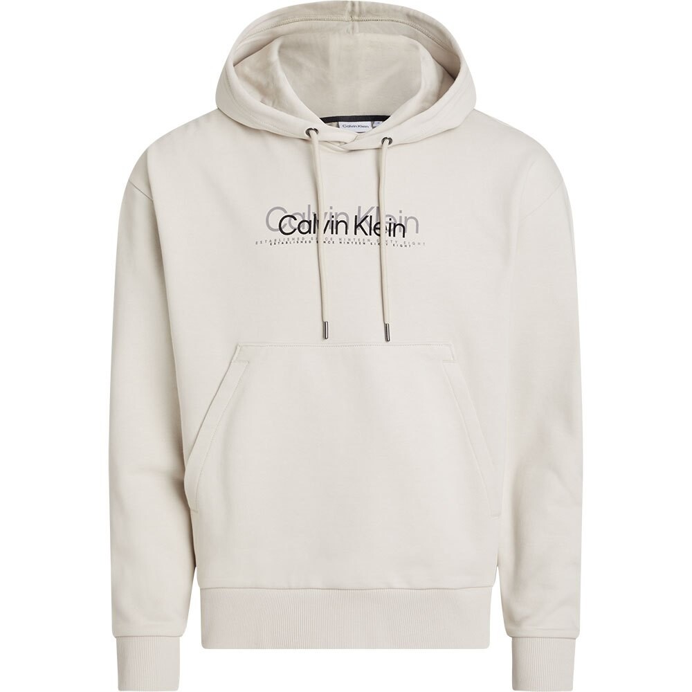 

Худи Calvin Klein Double Flock Logo, бежевый