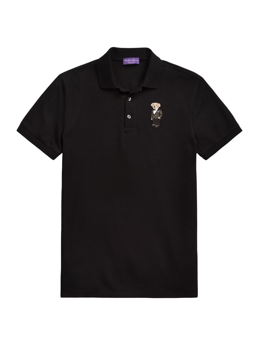 

Рубашка поло с медведем Ralph Lauren Purple Label, черный