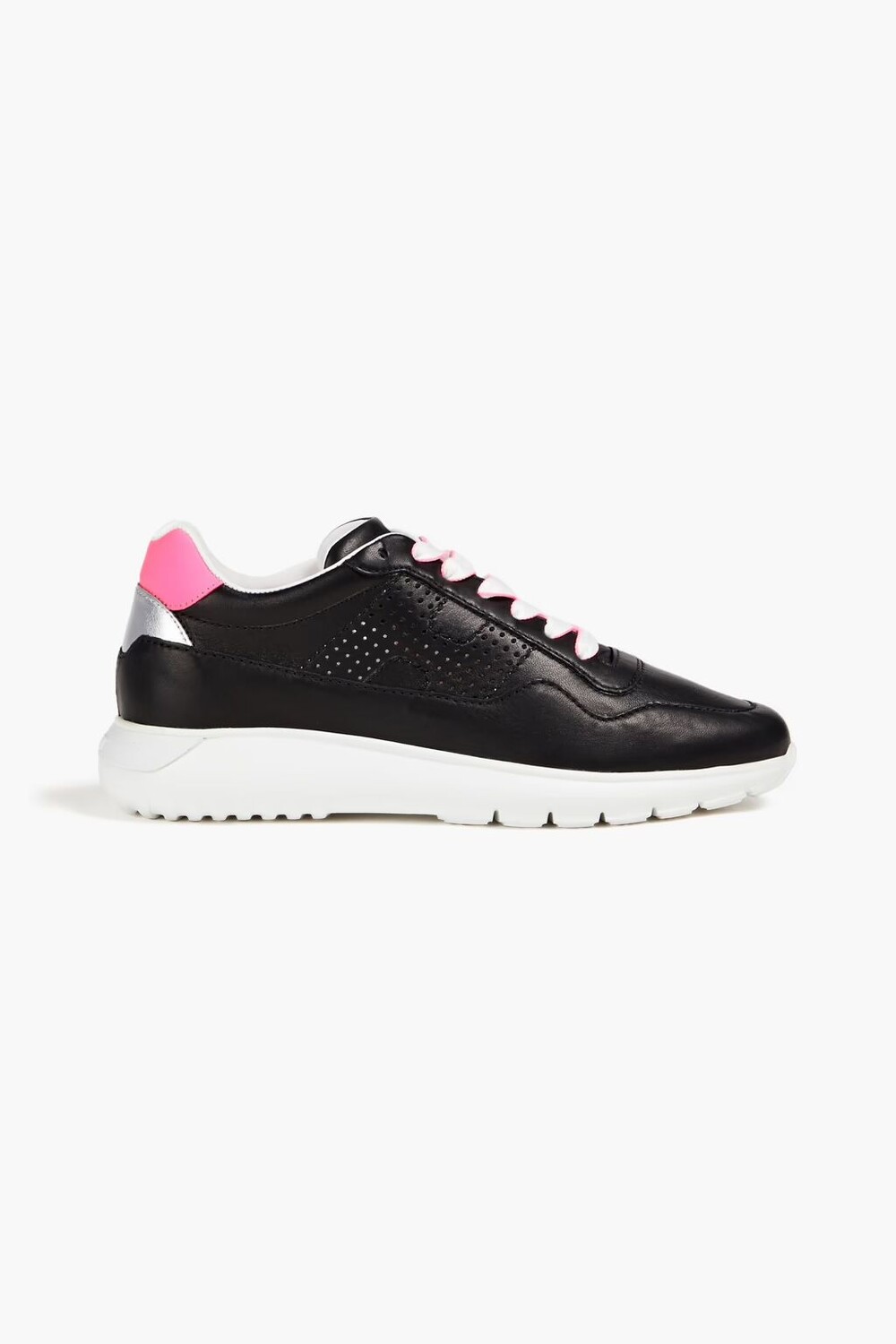 

Кроссовки из перфорированной кожи Hogan, черный