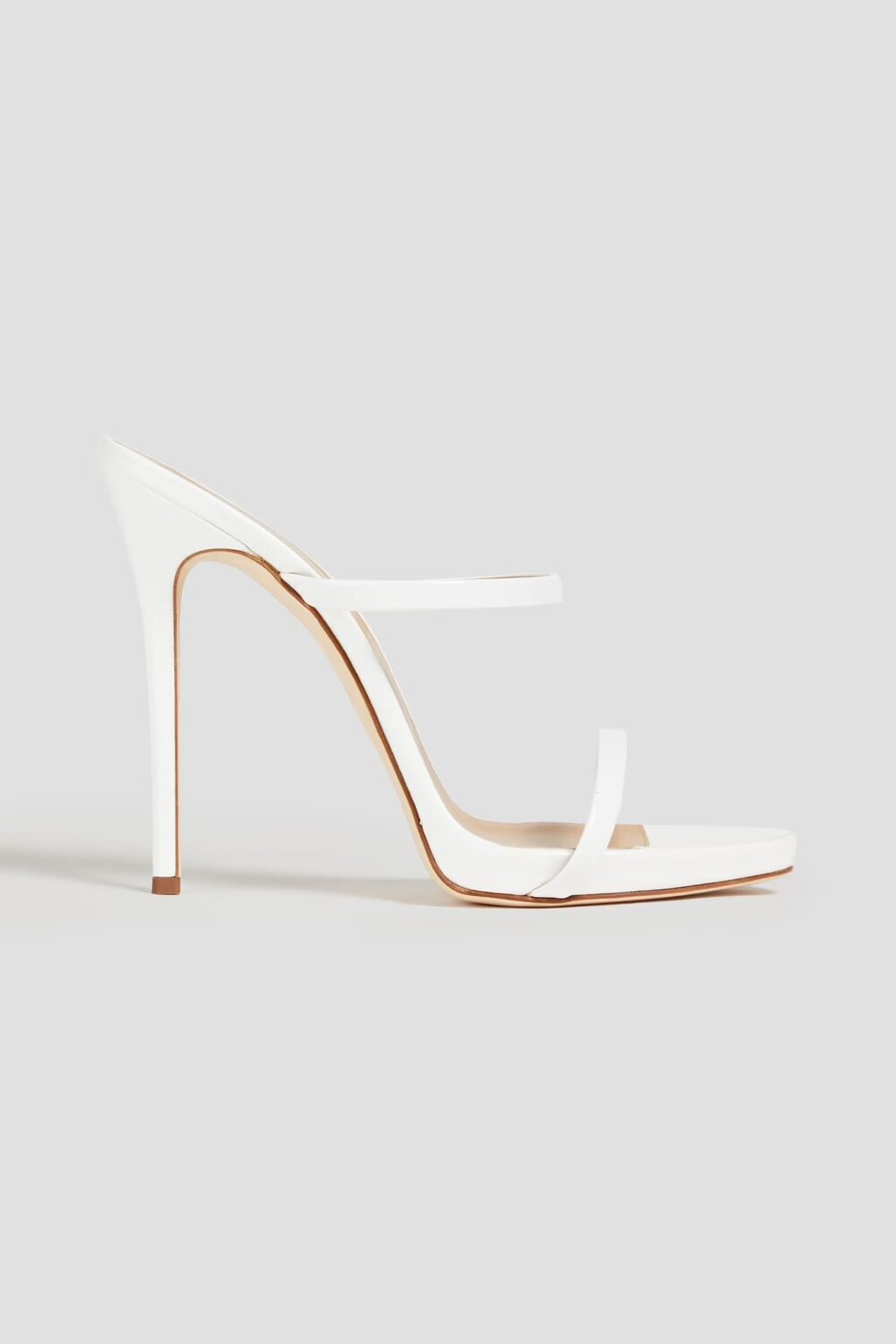 

Мюли Darsey из искусственной зеркальной кожи Giuseppe Zanotti, белый