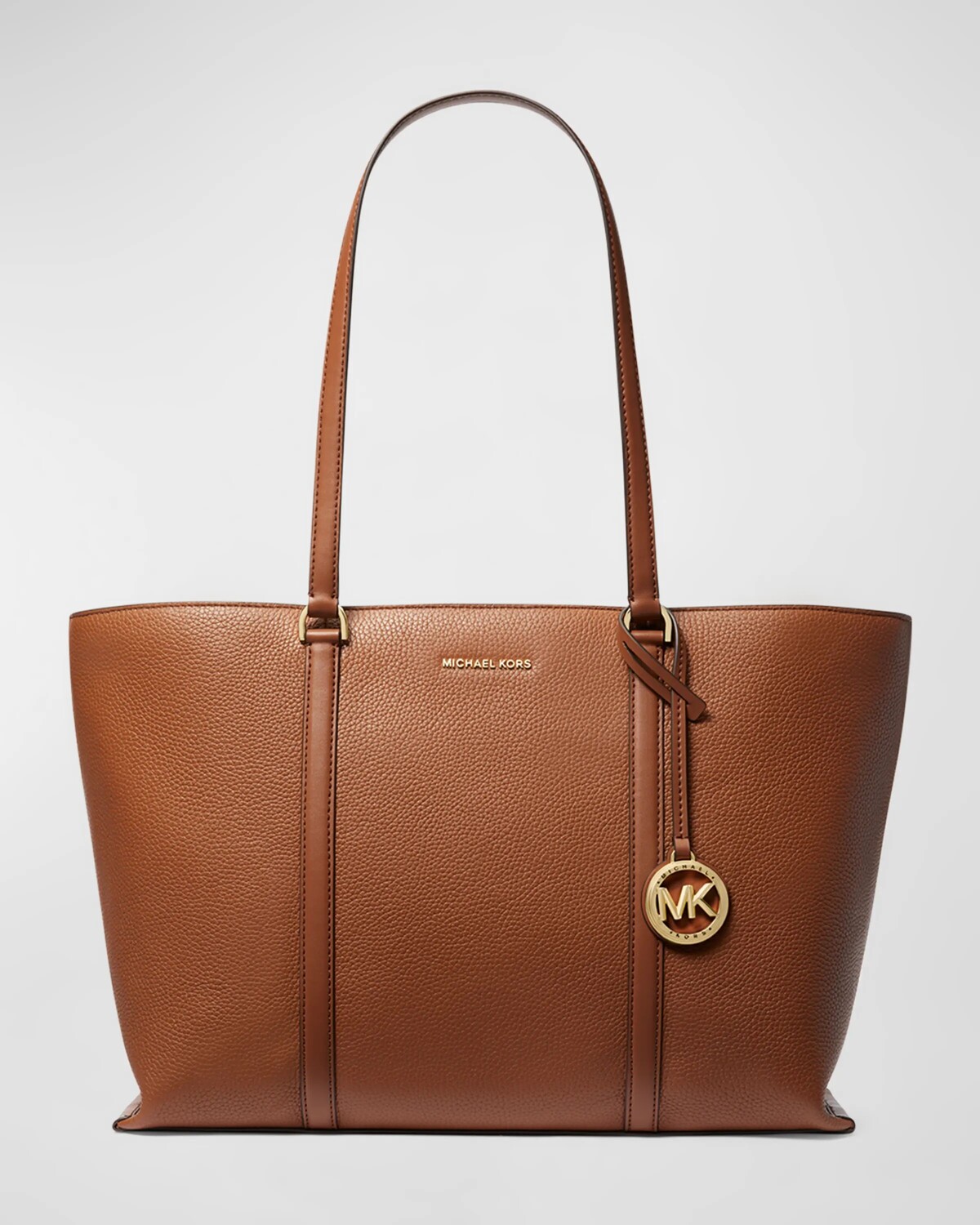 

Большая кожаная сумка-тоут MICHAEL Michael Kors, цвет Luggage