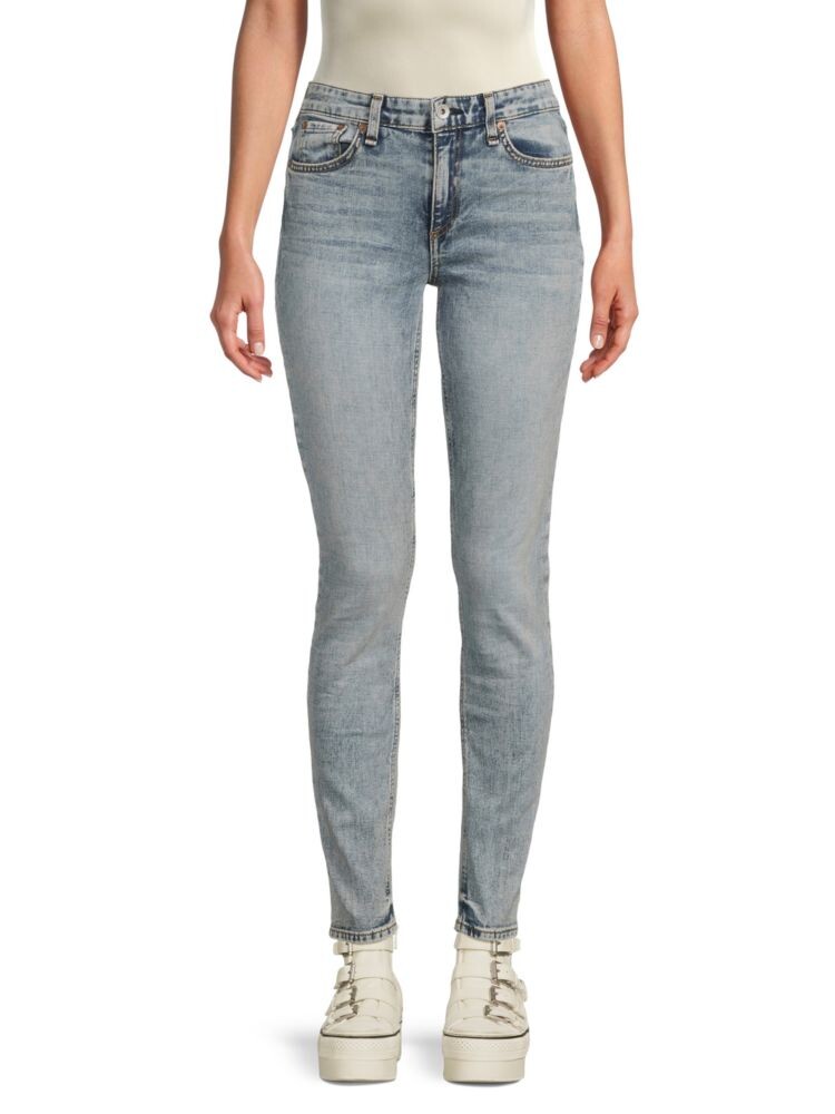 

Джинсы скинни Cate со средней посадкой Rag & Bone, синий