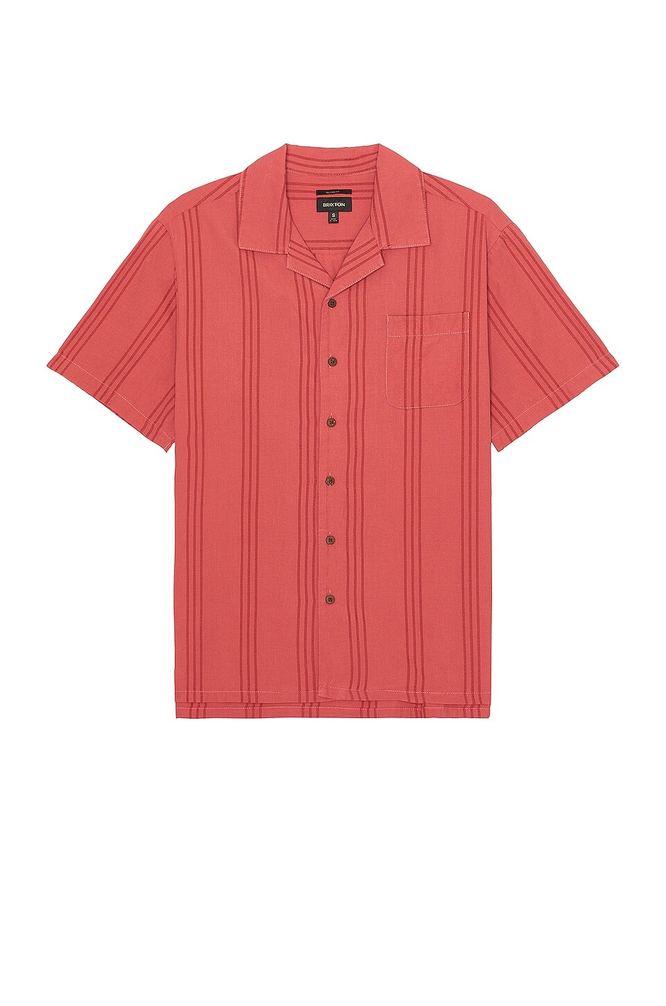 

Рубашка Brixton Bunker Reserve Cool Weight Short Sleeve, цвет Dusty Cedar