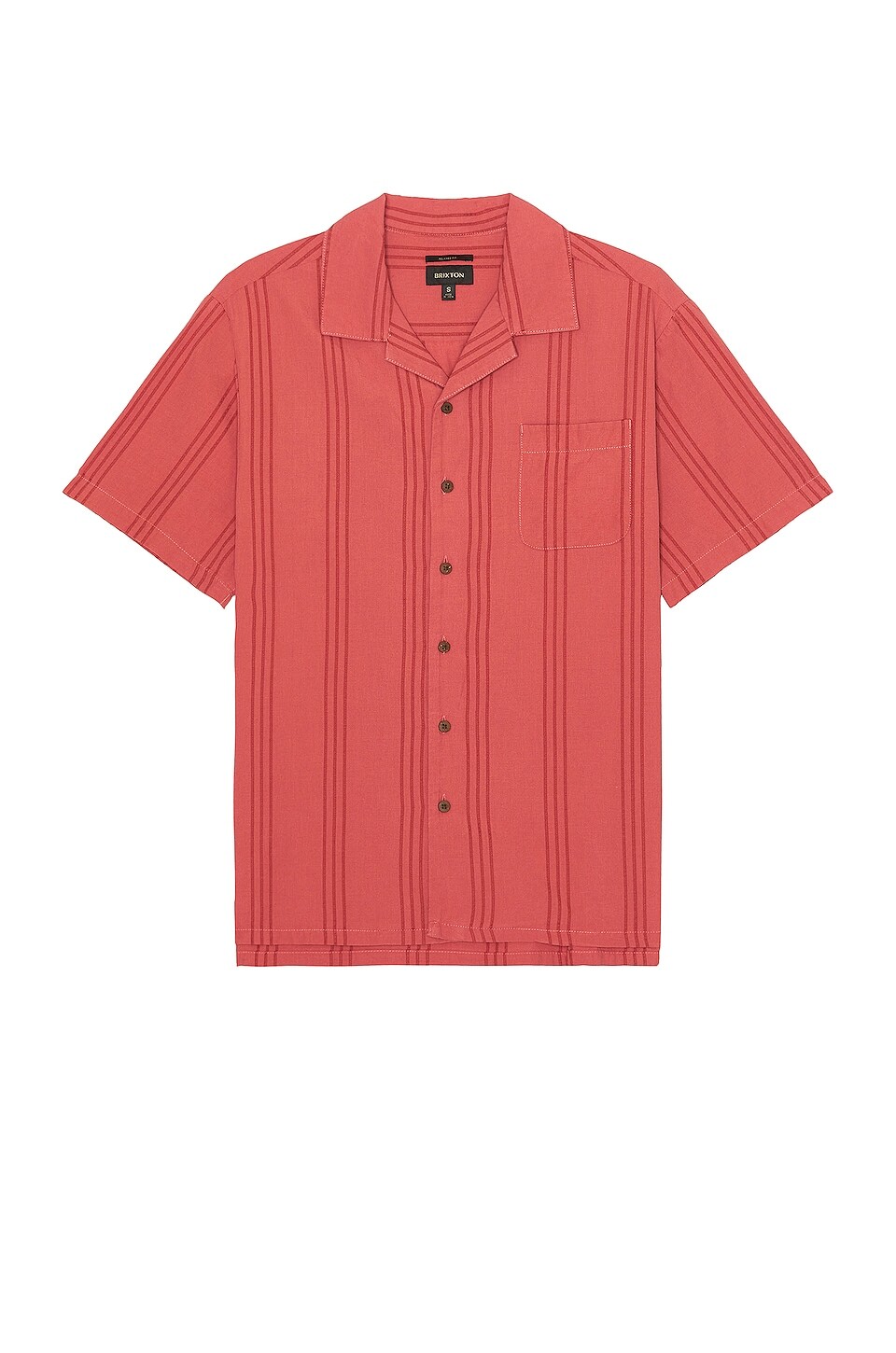 Рубашка Brixton Bunker Reserve Cool Weight Short Sleeve, цвет Dusty Cedar купальник drew hummel цвет dusty cedar