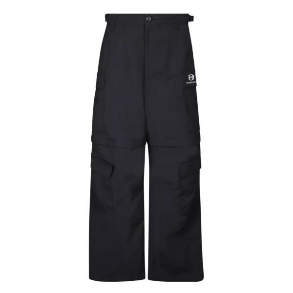 

Брюки oversize ripstop trousers Balenciaga, черный