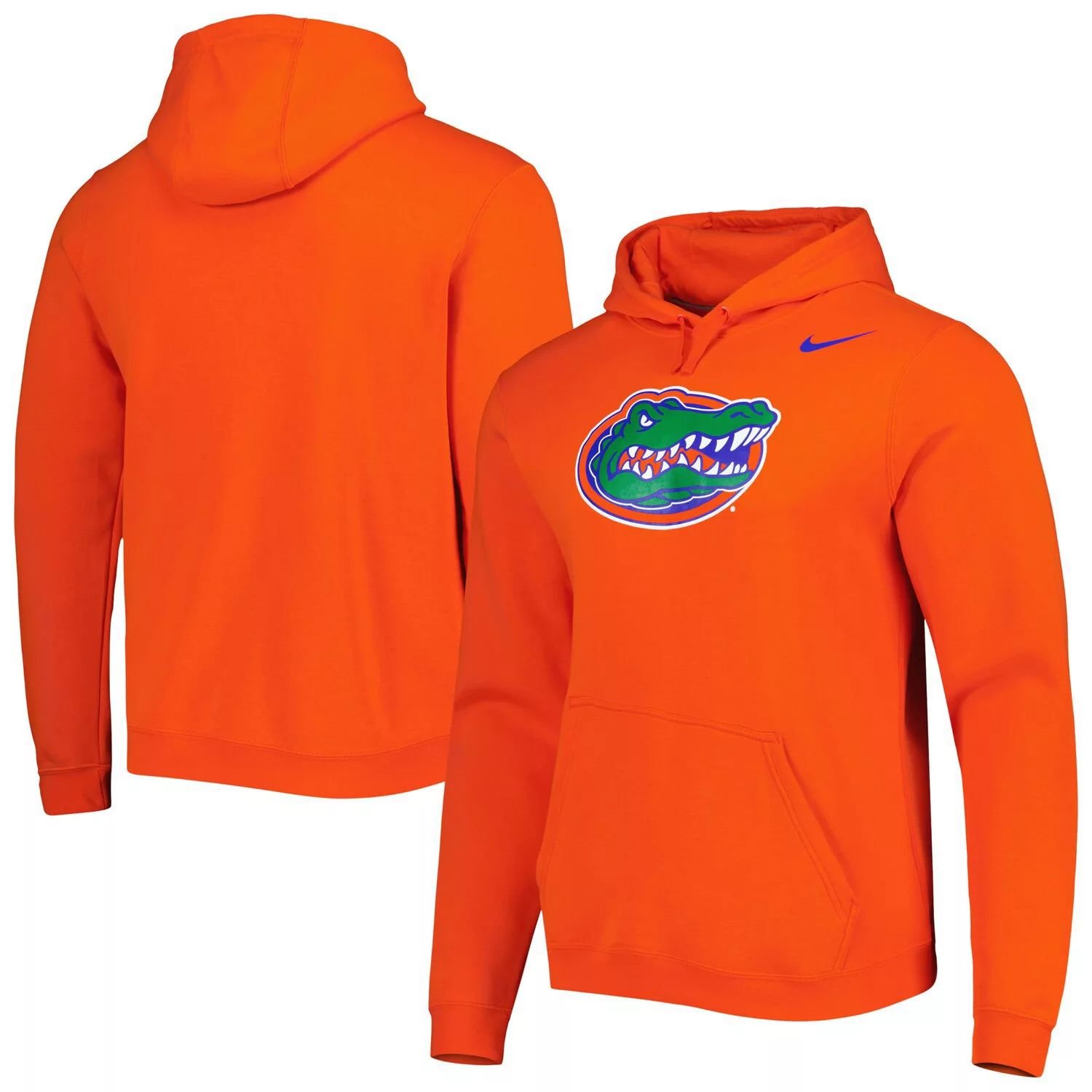 

Мужской оранжевый пуловер с капюшоном и логотипом Florida Gators Logo Club Nike