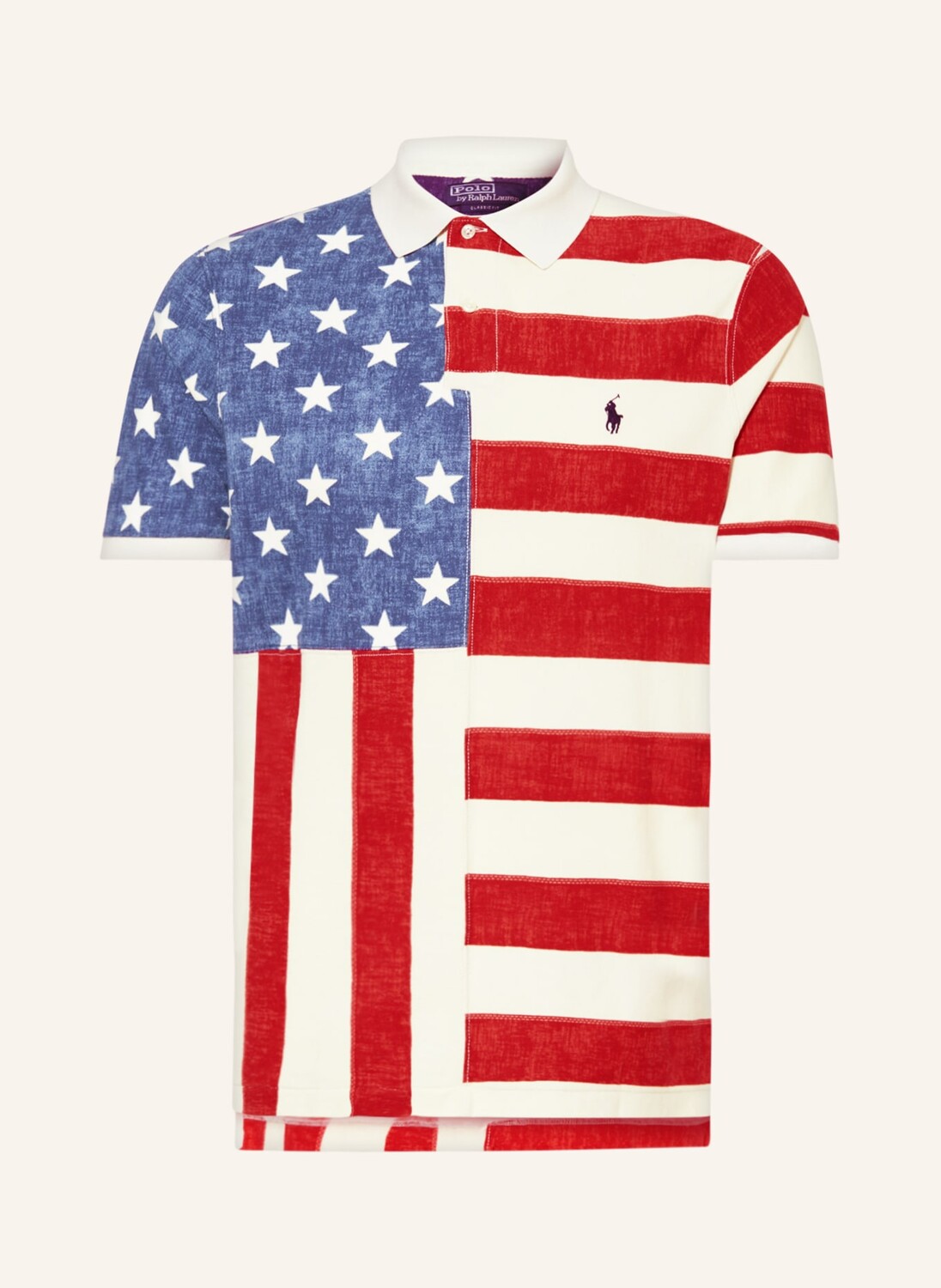 

Рубашка поло POLO RALPH LAUREN Piqué Classic Fit, кремовый
