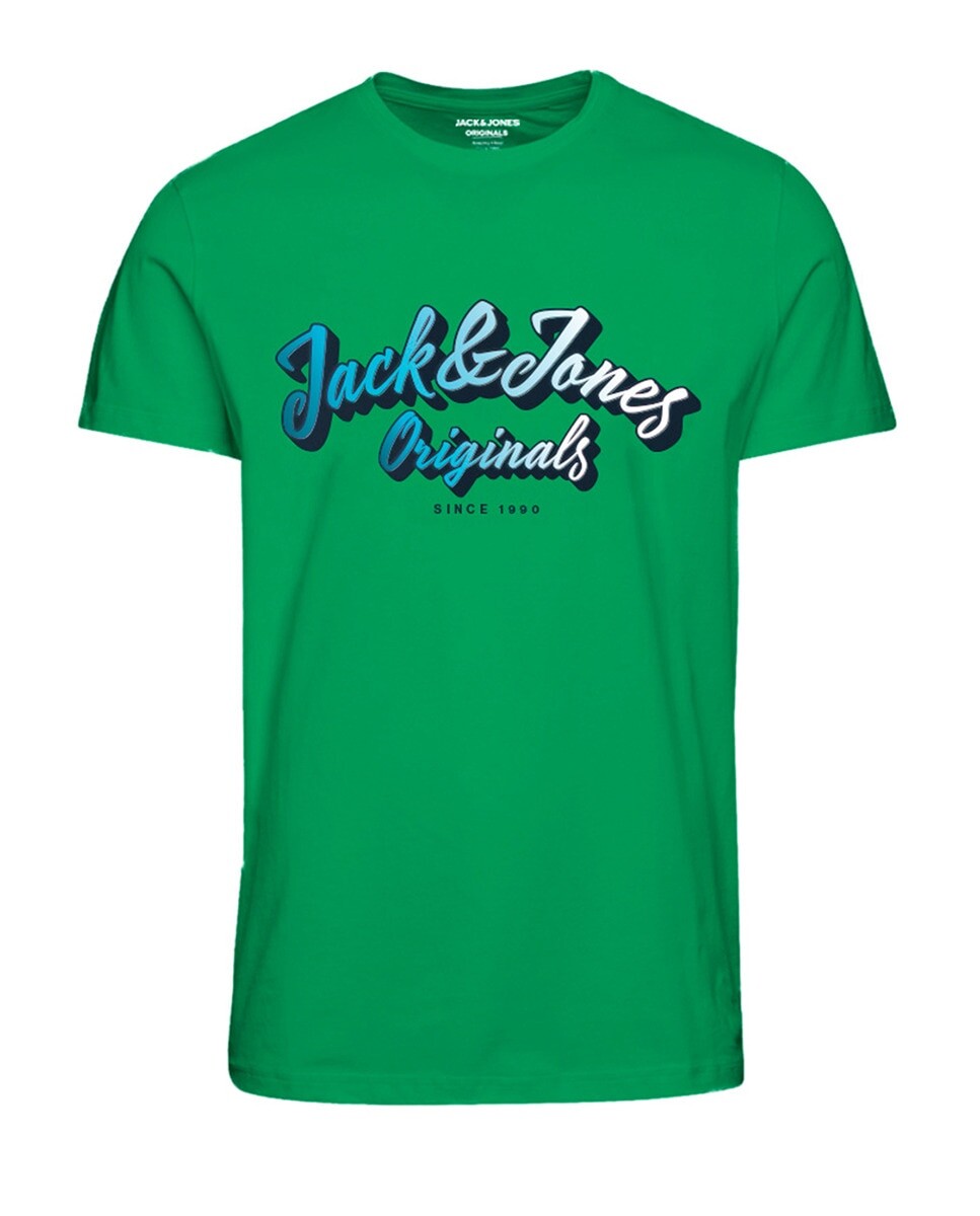 

Мужская футболка с коротким рукавом и логотипом Jack & Jones, зеленый