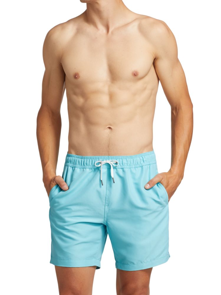 цена Классические шорты для плавания Saks Fifth Avenue, цвет Lake Blue