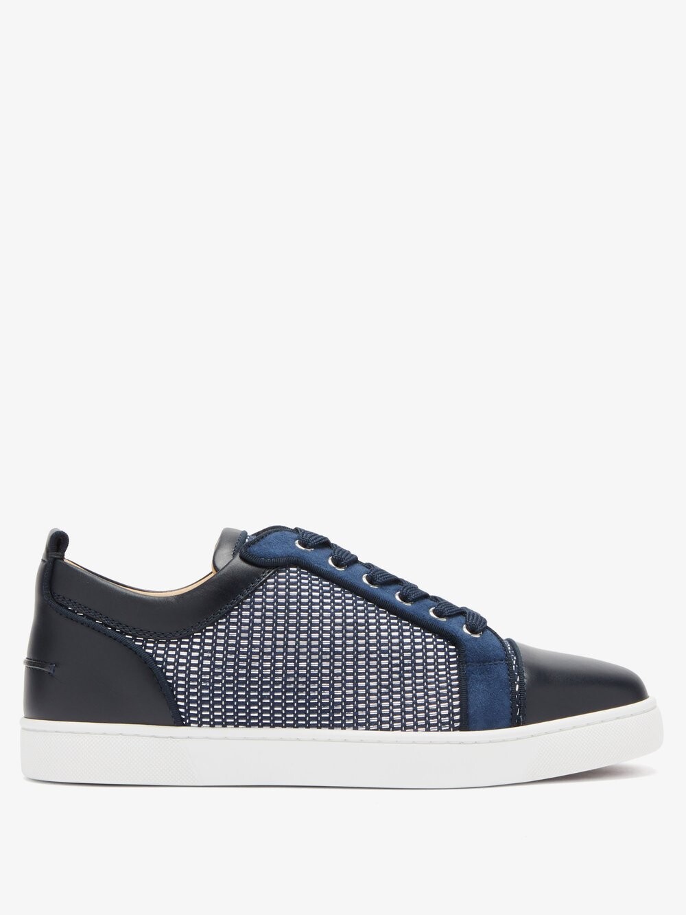 

Бархатные кроссовки louis junior orlato с бисером Christian Louboutin, синий