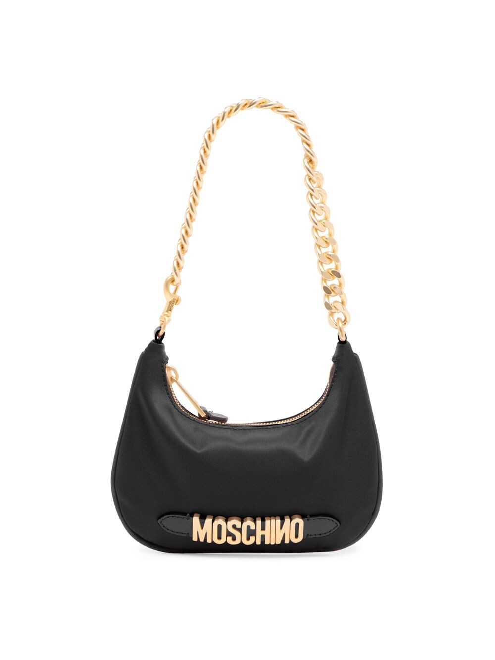 

Сумка-хобо с логотипом Moschino, черный