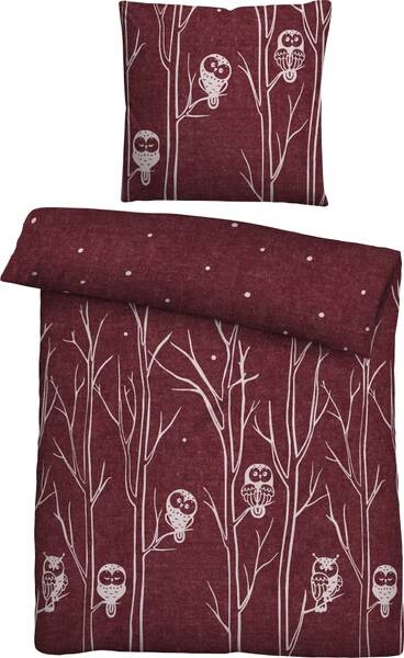

Комплект постельного белья Biberna 209401 2-teilig, 155x1x220 см цвет burgund