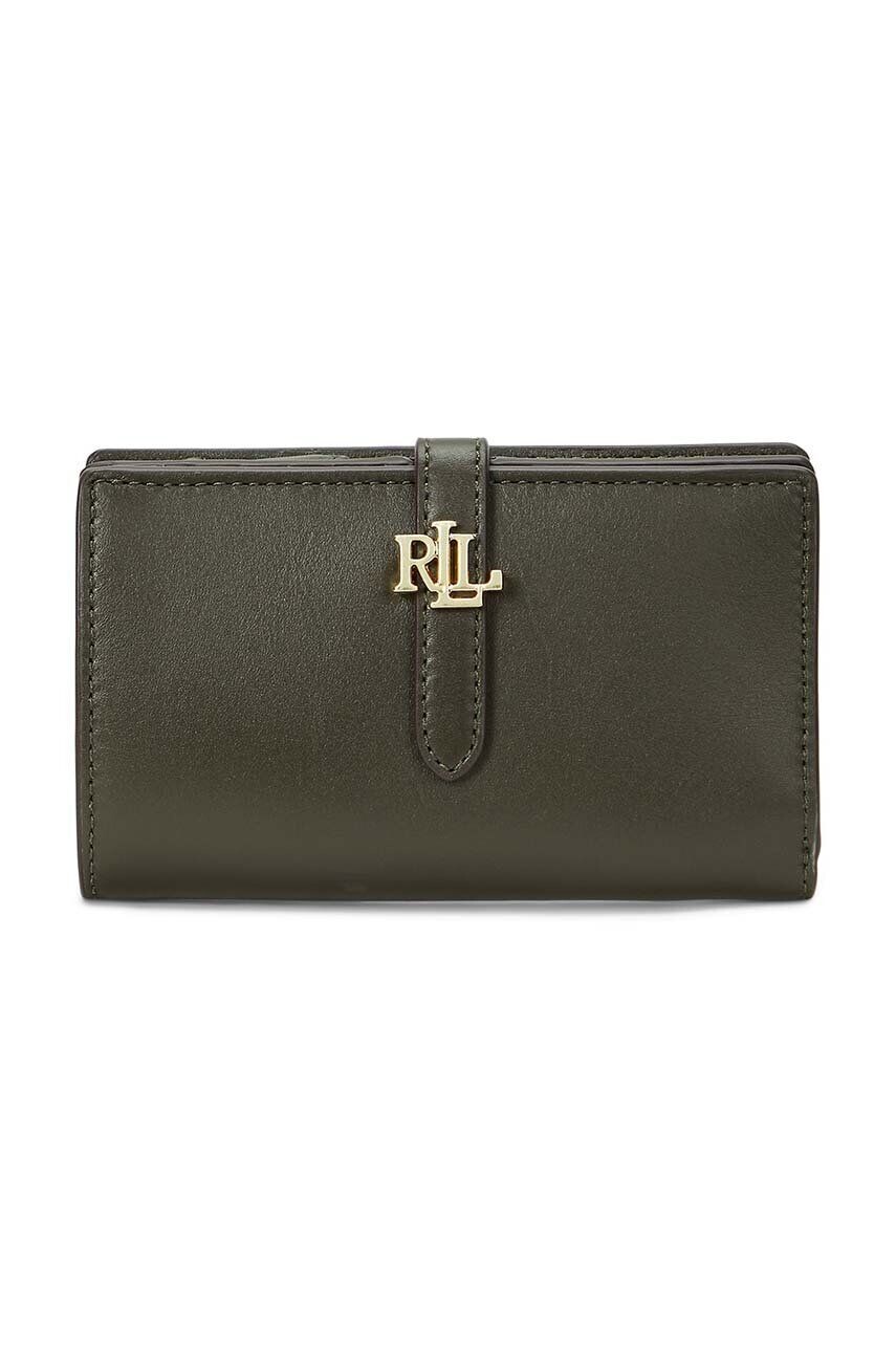 

Кожаный кошелек Lauren Ralph Lauren, зеленый