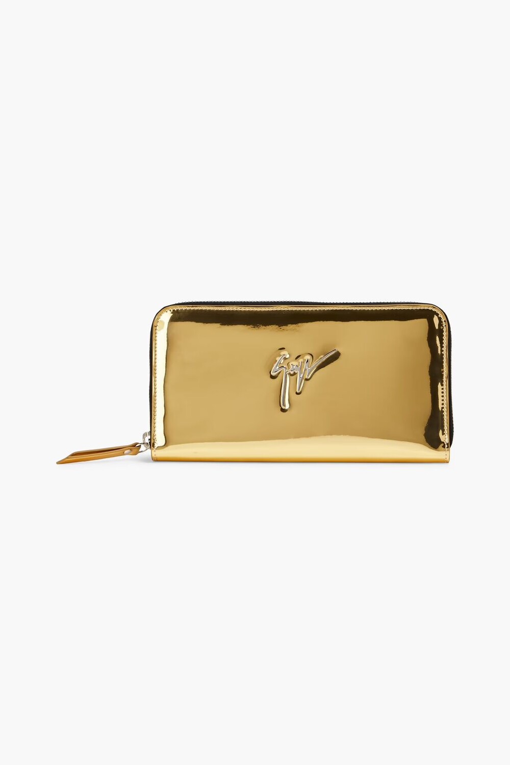 

Кошелек из зеркальной кожи Giuseppe Zanotti, золото