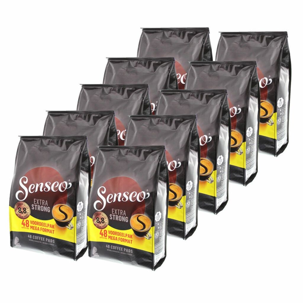 

Кофейные подушечки Senseo Extra Strong / Экстракрепкий, интенсивный и насыщенный вкус, кофе для кофемашин, 480 подушечек Jacobs