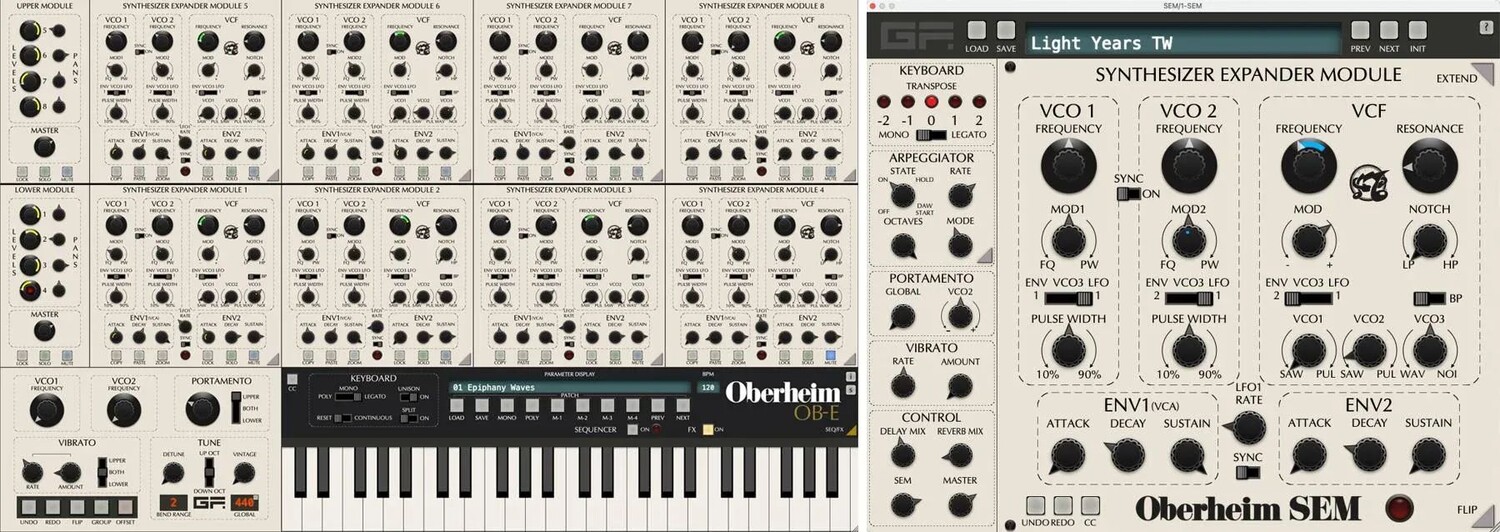 

Коллекция плагинов синтезатора GForce Oberheim Bundle
