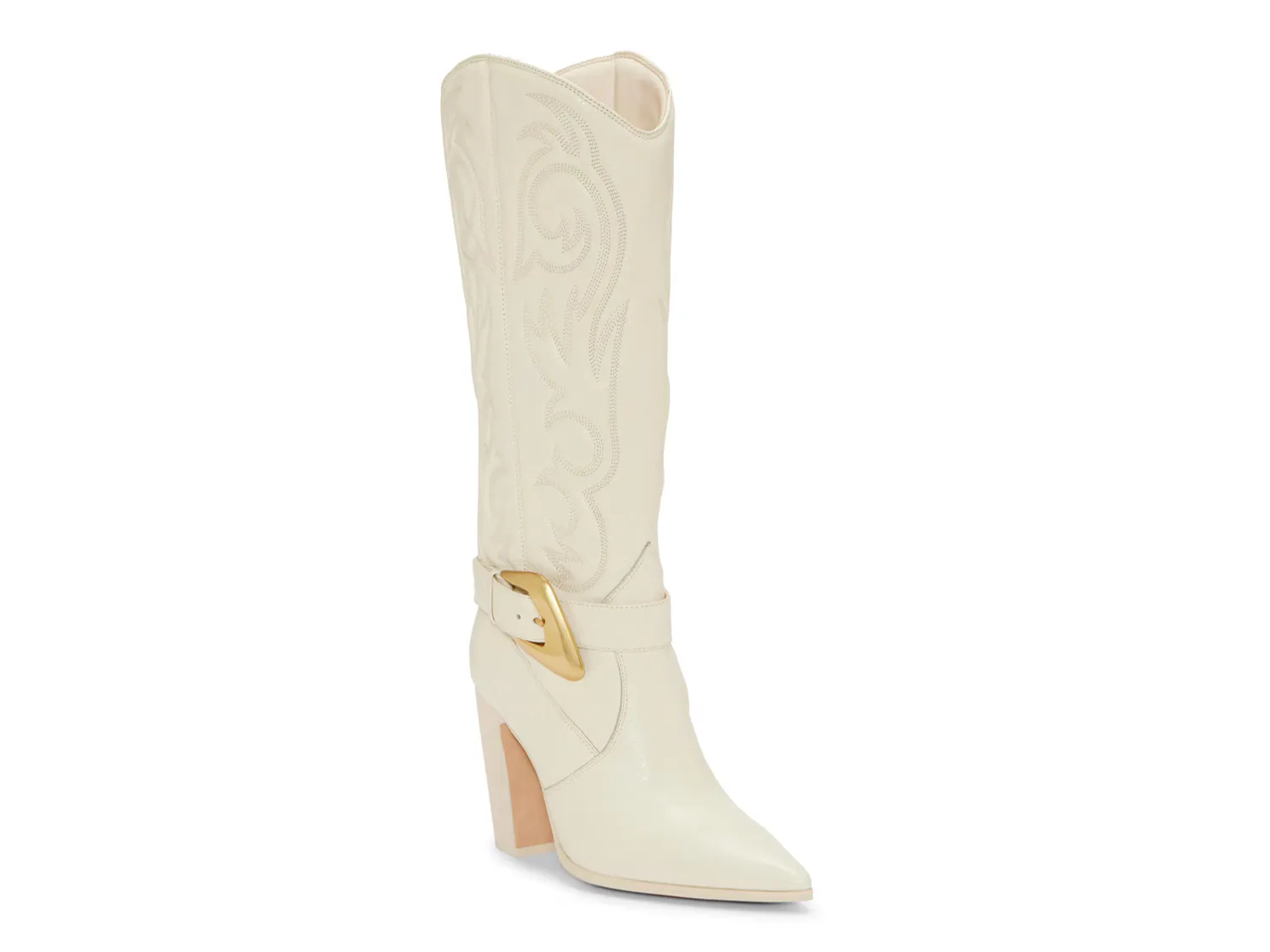 

Сапоги Biancaa Wide Calf Cowboy Boot Vince Camuto, цвет richcream