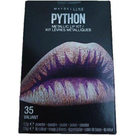 

Maybelline New York Lip Python 35 Valiant Set Губная помада 1,2 г + тени для век металлик 1,5 г