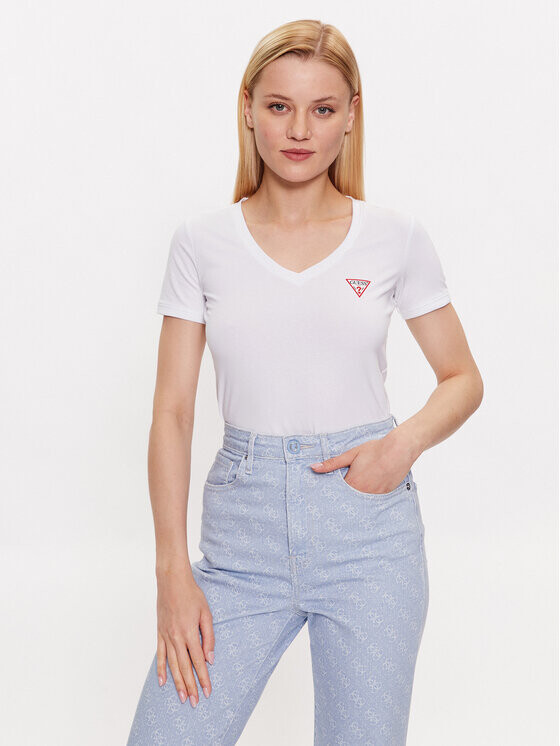 

Футболка узкого кроя Guess, белый