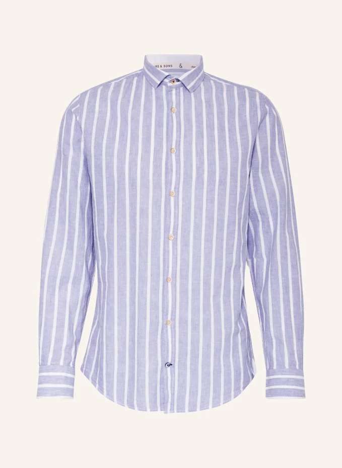 Комфортная рубашка из льна Colours & Sons, синий рубашка colours