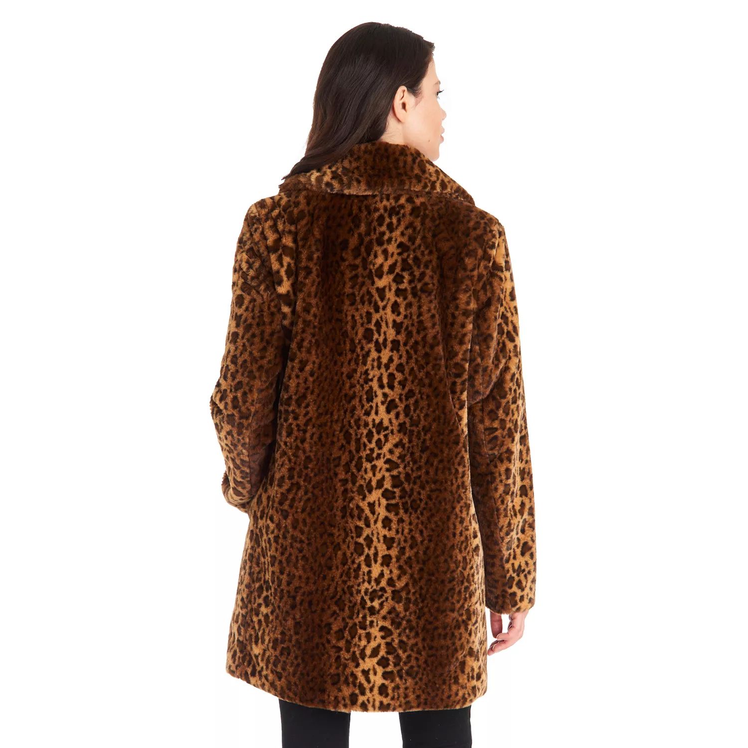 Женское пальто Fleet Street из искусственного меха с леопардовым принтом Fleet Street
