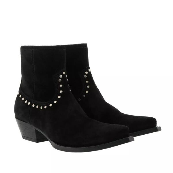

Сапоги lukas studded boots leather Saint Laurent, черный