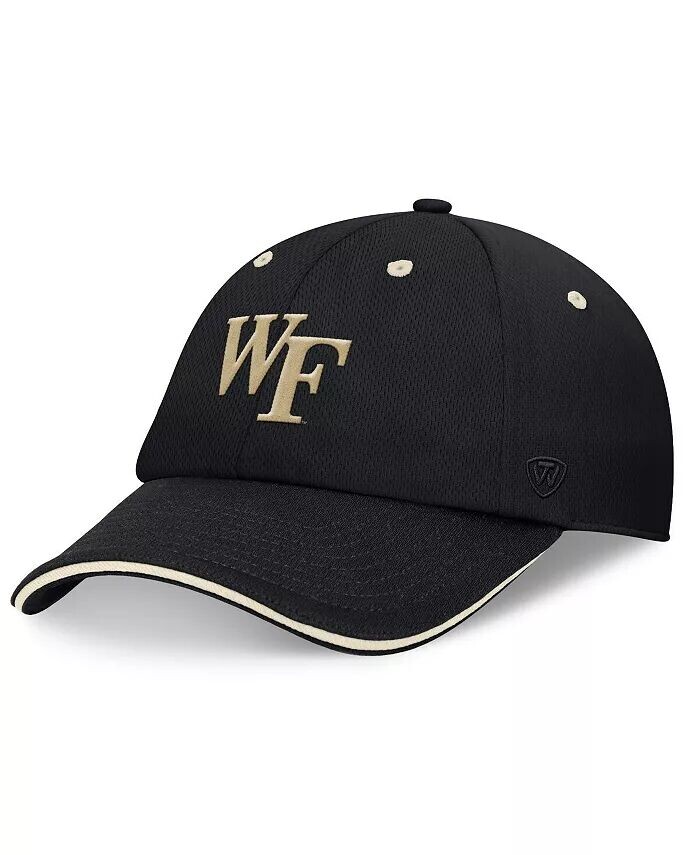 

Мужская регулируемая шляпа Black Wake Forest Demon Deacons Release Top Of The World, черный