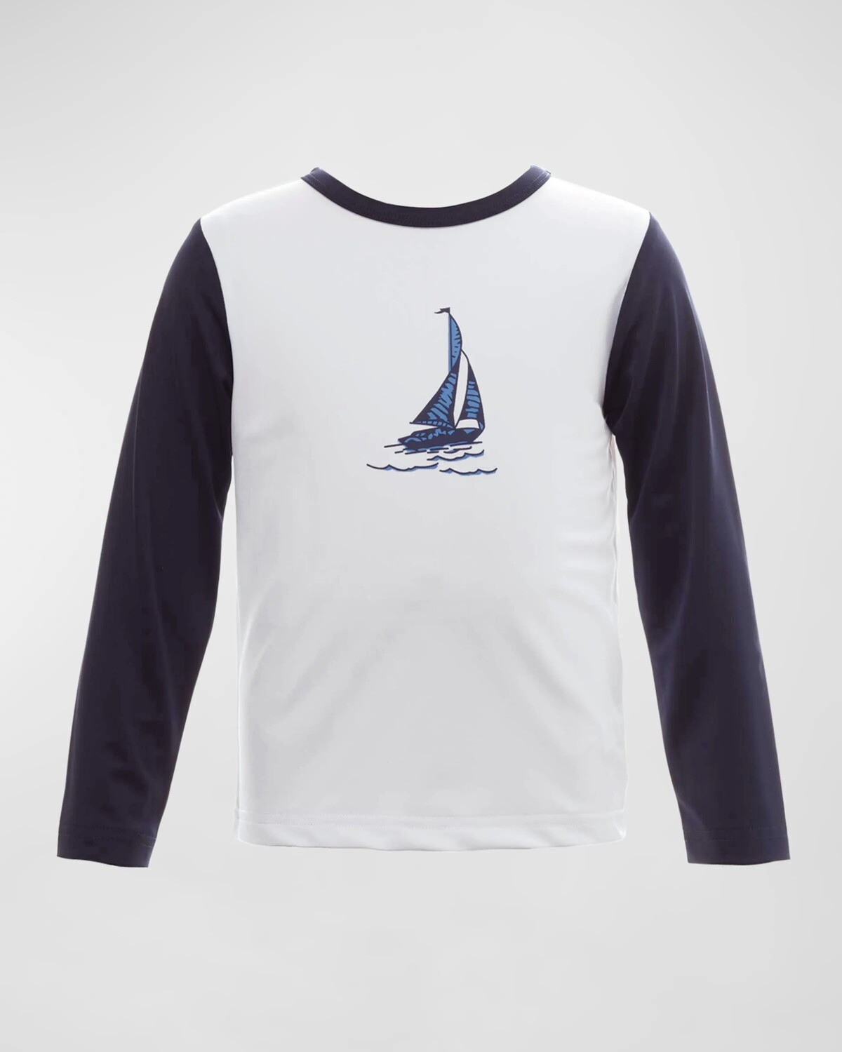 

Купальный топ Rash Guard для мальчиков в виде парусника Rachel Riley, цвет Navy